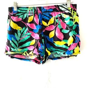 Victoria’s Secret pj shorts multi colored palms SZ S.